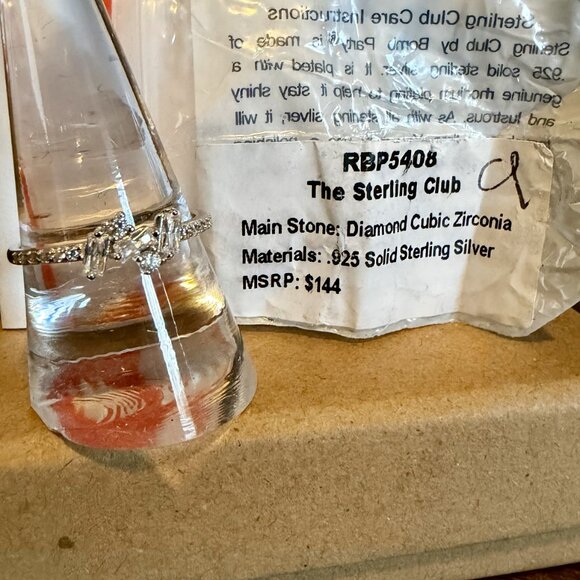 Bomb Party Ring RBP 5408 The Sterling Club Size 9 - Picture 3 of 4